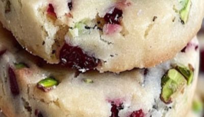 Cranberry Pistachio Shortbread Cookies – A Festive, Buttery Delight
