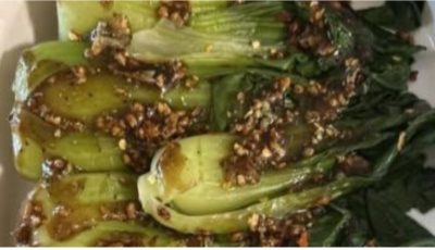 Garlic Soy Glazed Bok Choy