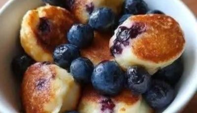 Blueberry Mini Pancake Bites